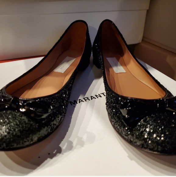 Sz 36.5 NIB $265 L'Autrechose sparkling ballet flats - Picture 13 of 14